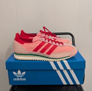 Adidas Women's Pink and Red Sneakers